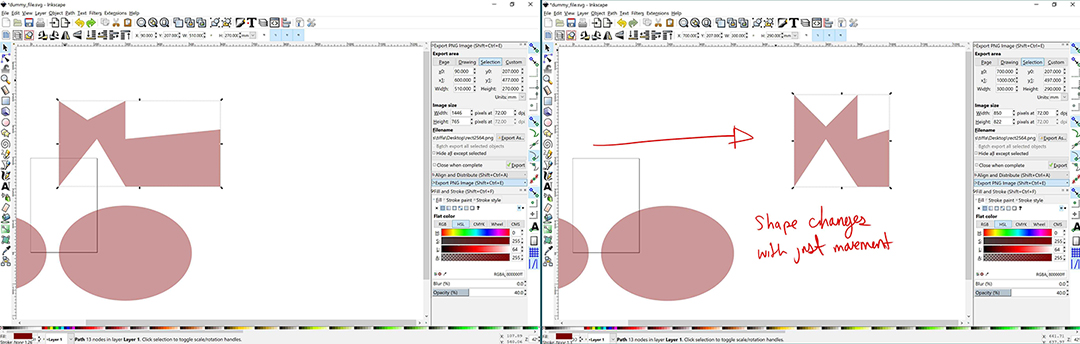 Comment déformer une forme dans Inkscape ?