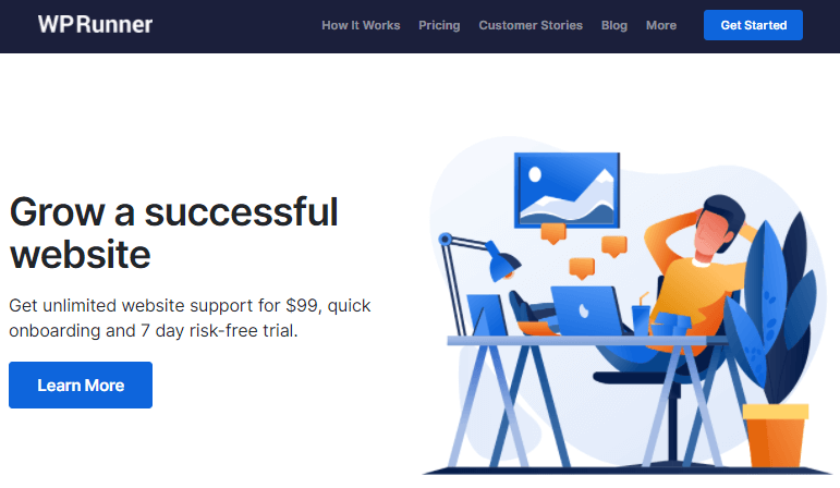WP Runner white label wordpress maintenance service