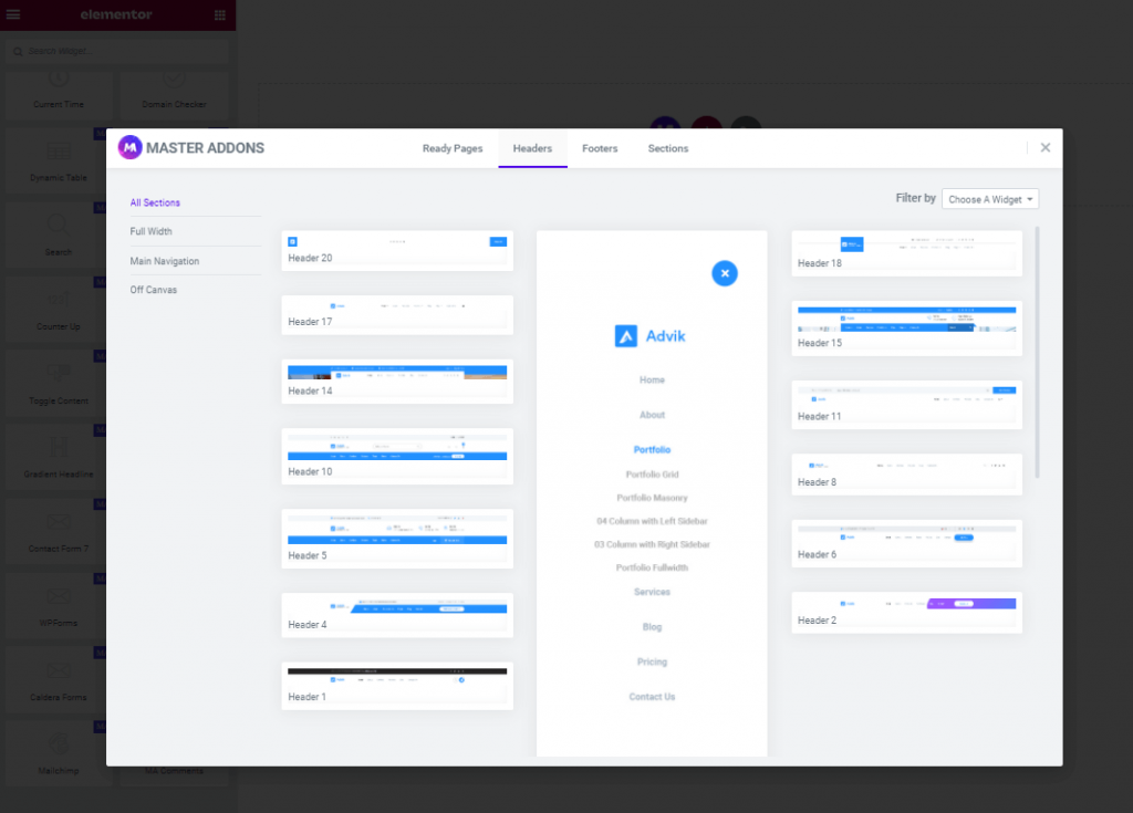 header footer design