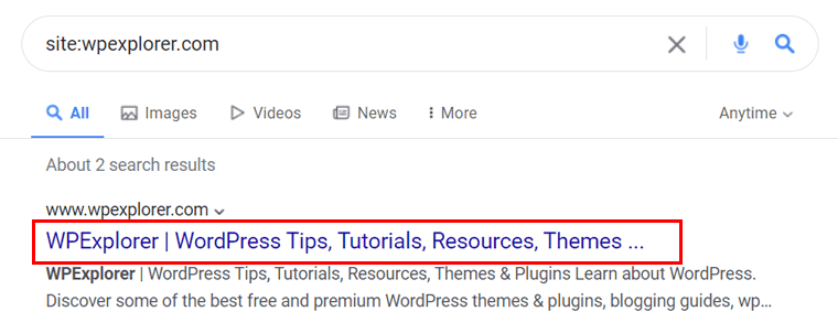 WPExplorer 的长网站标题
