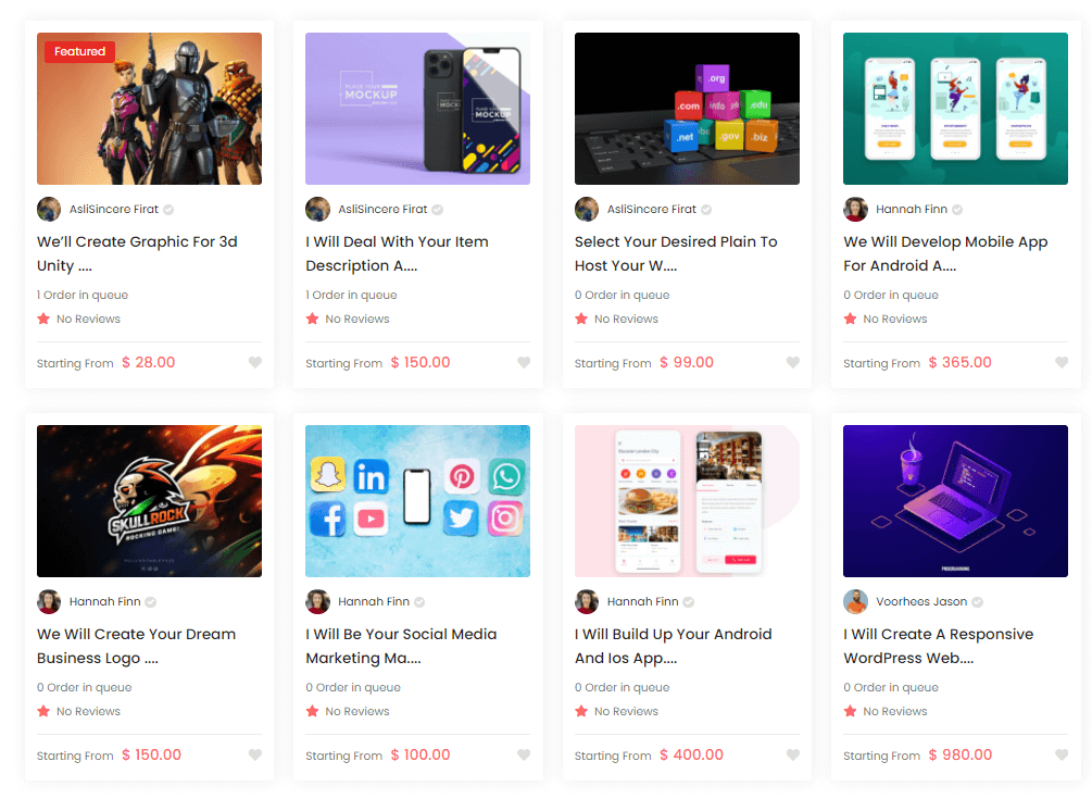 Services marketplace