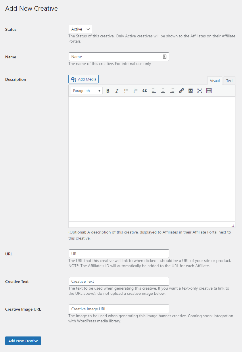 Solid affiliate creatives