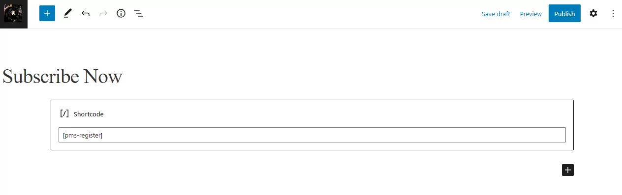 Shortcode für kostenpflichtige Mitgliederabonnements