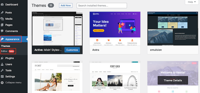 วิธีการลบ Powered By WordPress Footer Links 7 editor