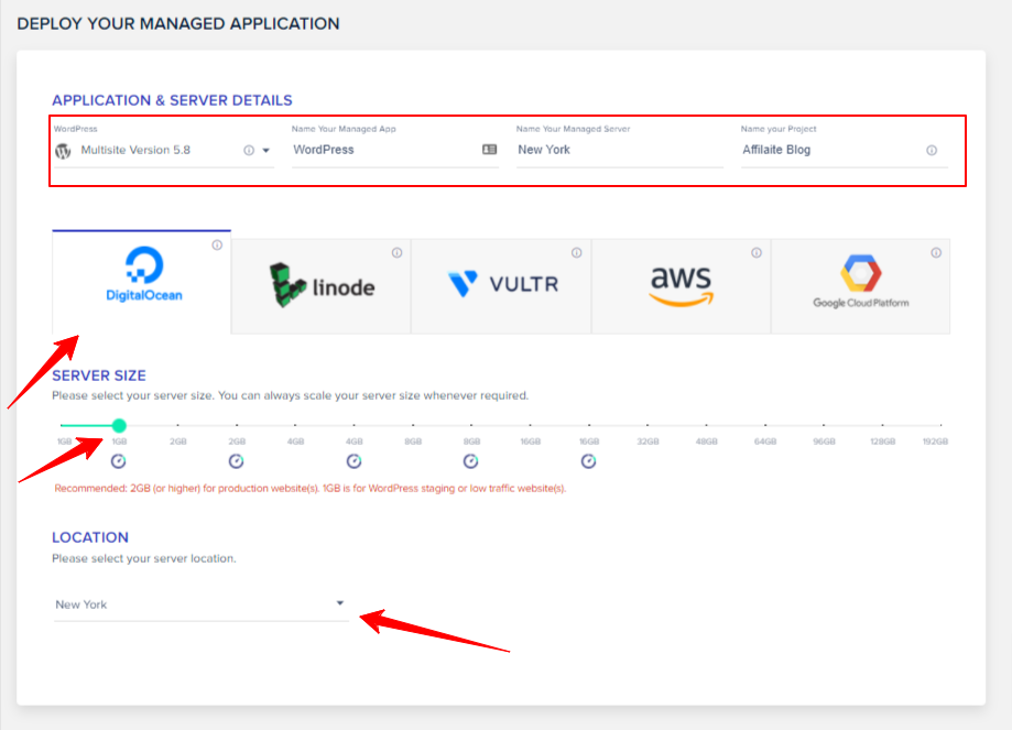 Cloud providers of Cloudways Hosting