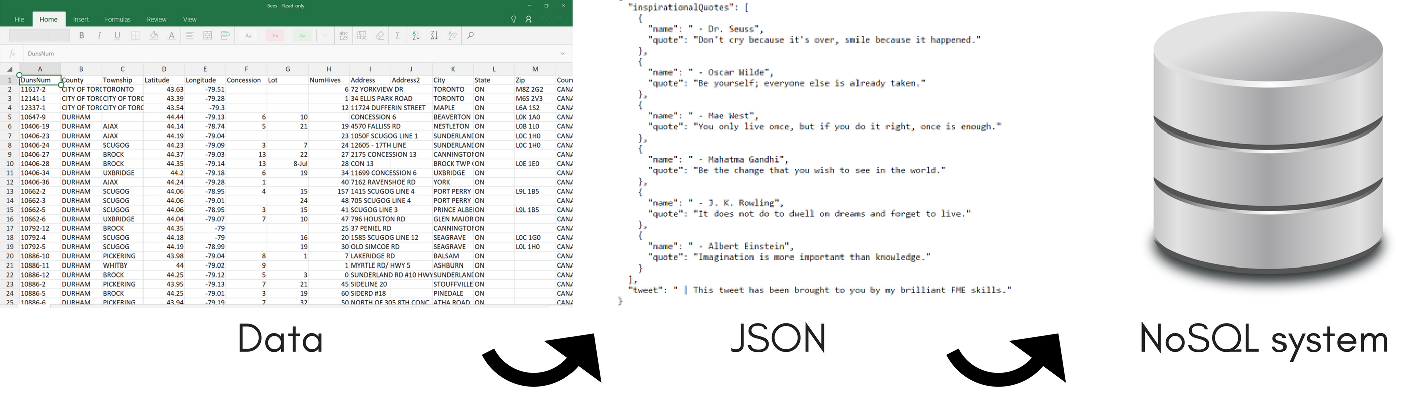 Você pode armazenar Json em Nosql?