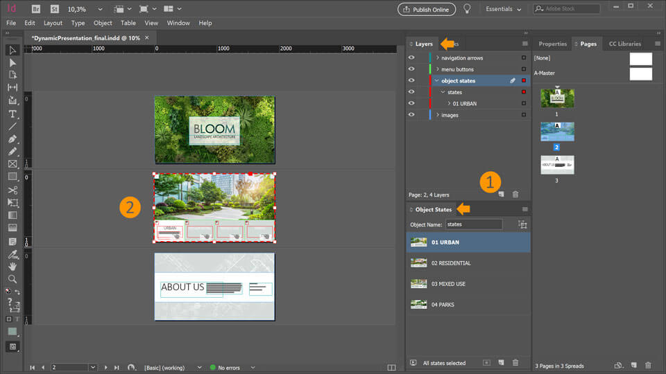 adobe indesign design interface