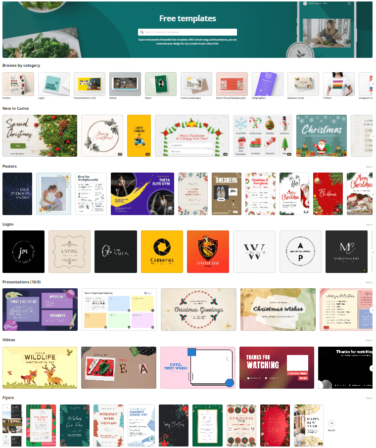 Canva templates