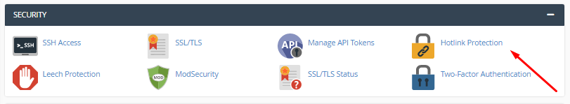 image hotlink protection from cPanel