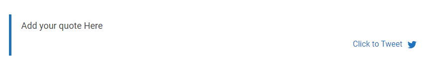 Novashare click to tweet display