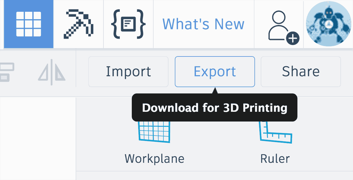 Tinkercad esporta in Obj?