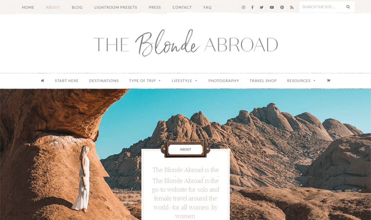 Das Blonde im Ausland