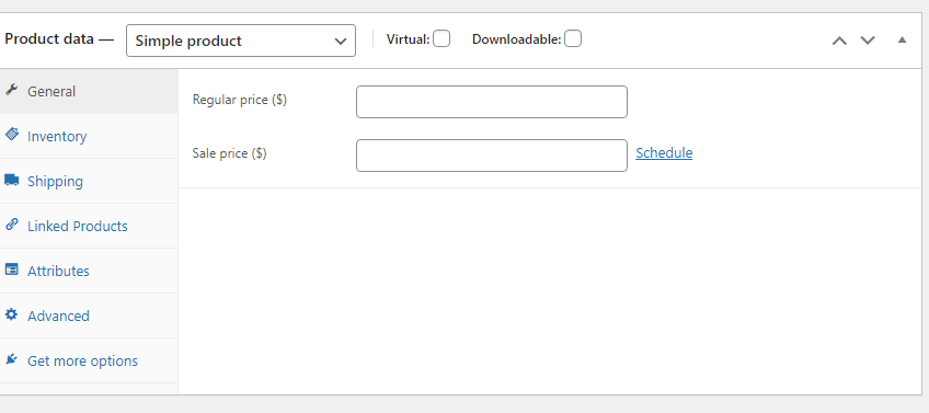 envira wooCommerce options