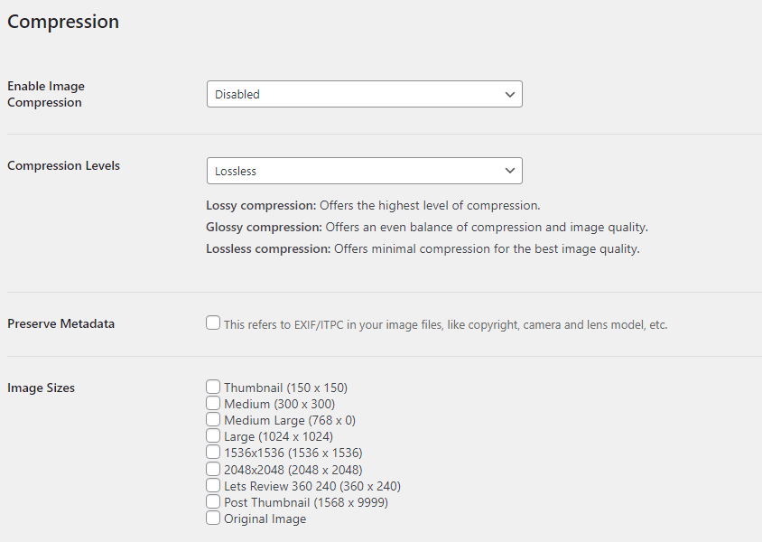 envira gallery compression