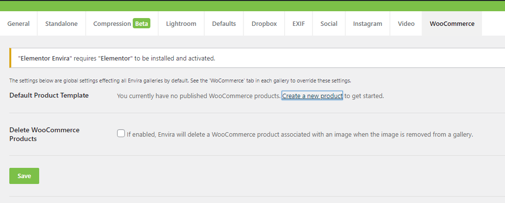 envira wooCommerce addon