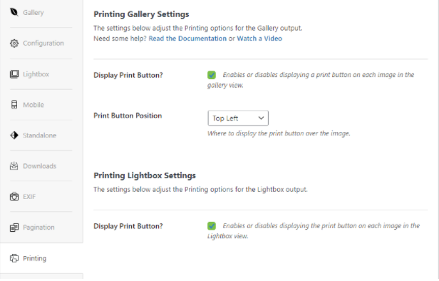 envira printing addon