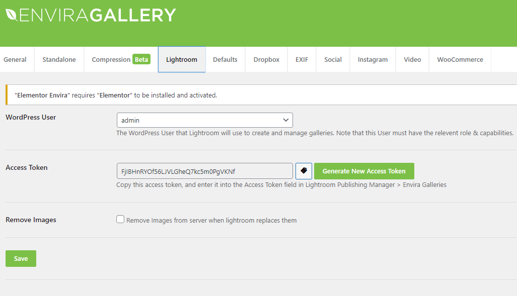 Envira lightroom addon