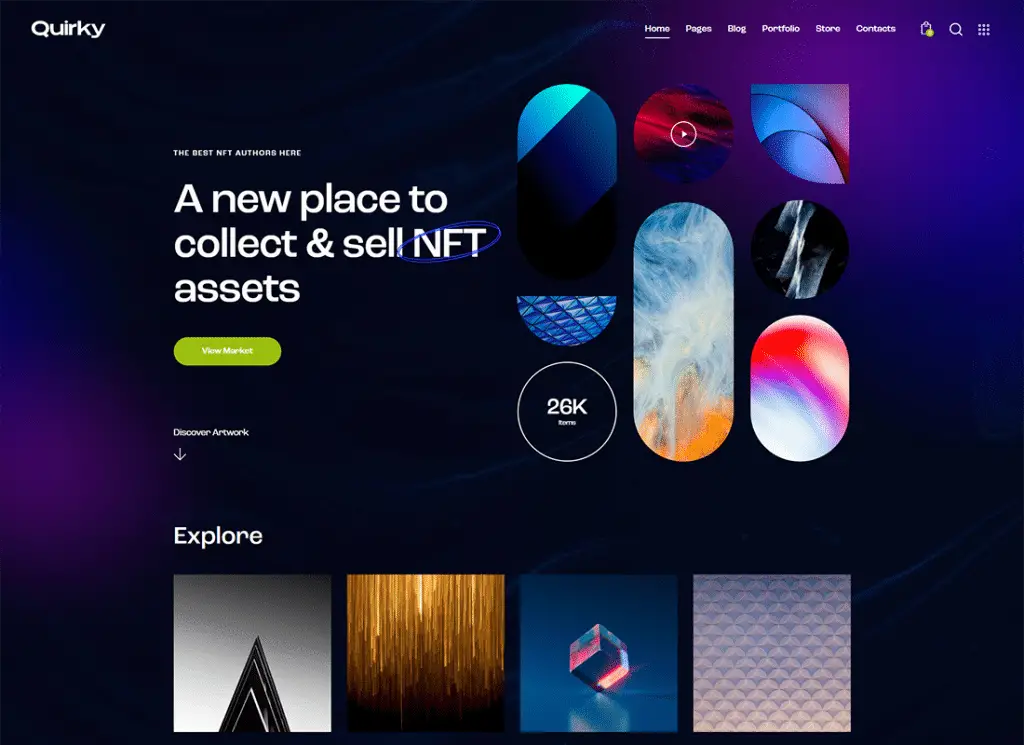 Schrullig | NFT, Token & Blockchain WCFM Marketplace WordPress Theme