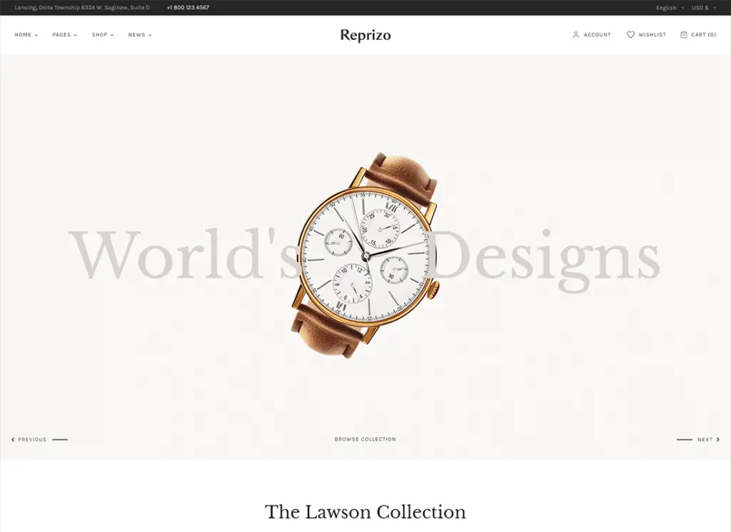 Reprise | Shopify-Theme für Schmuck- und Uhrengeschäfte