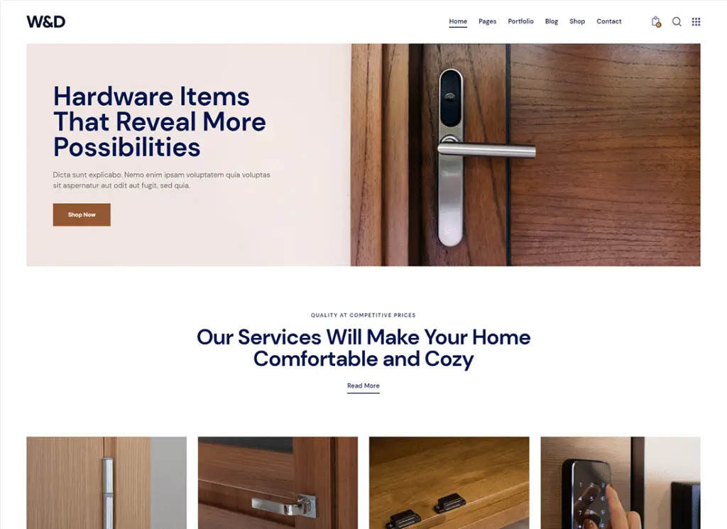 W&D | Windows & Doors Company WordPress-Theme