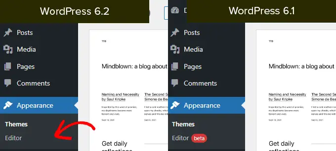 محرر الموقع يخرج من النسخة التجريبية Site editor comes out of beta