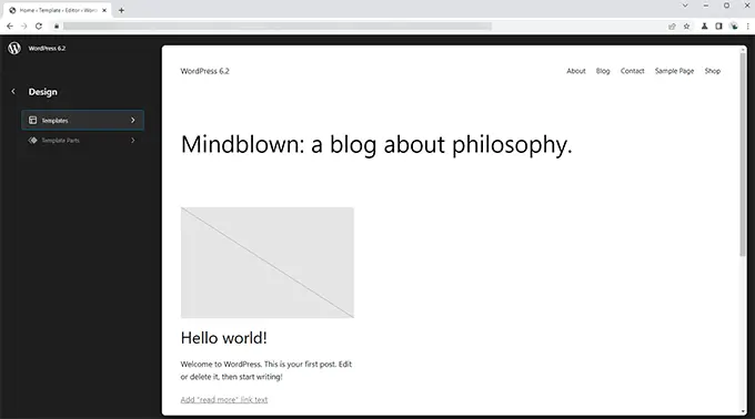متصفح القالب Template browser