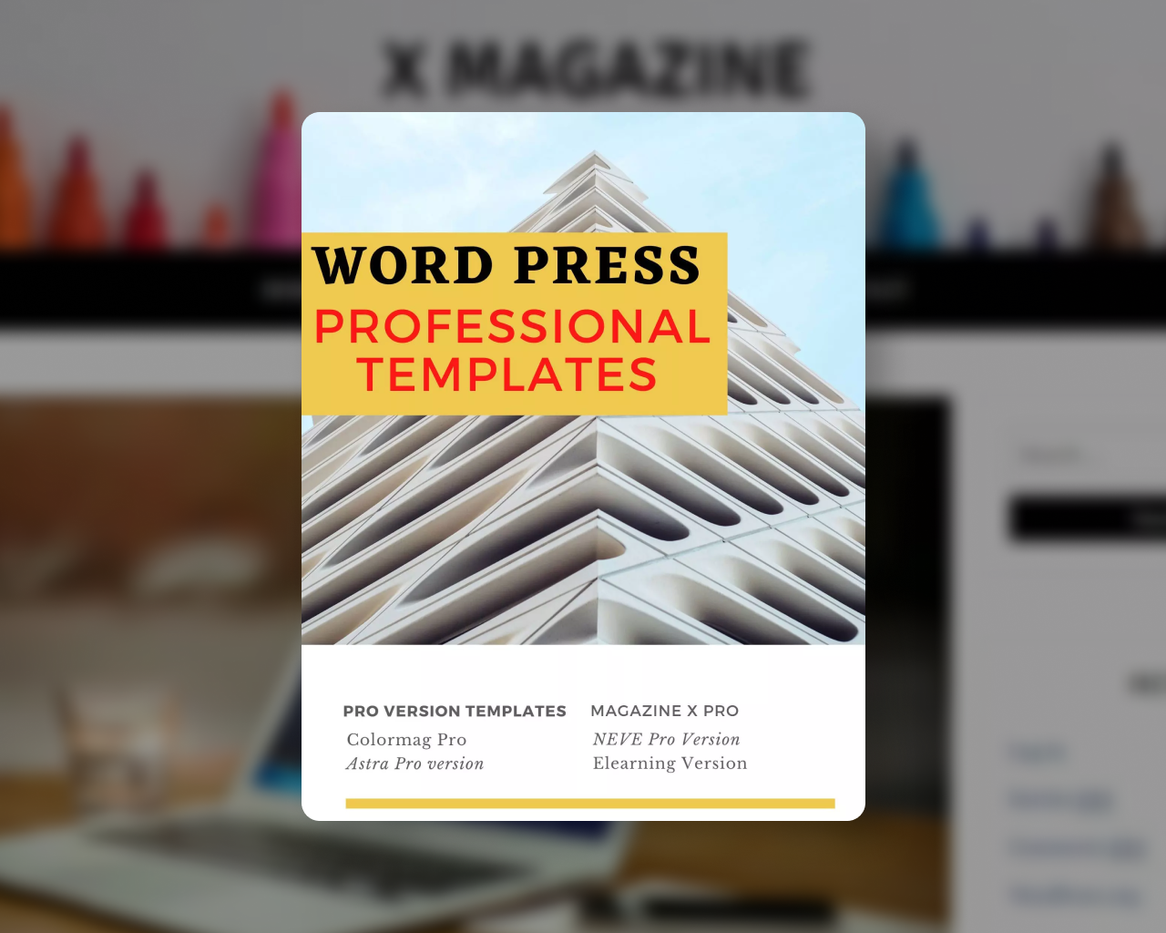 Professionelle Wordpress-Vorlagen