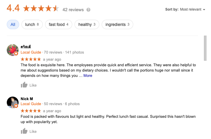 Online-Bewertungen - Erweiterte Gutscheine Customer Review Example