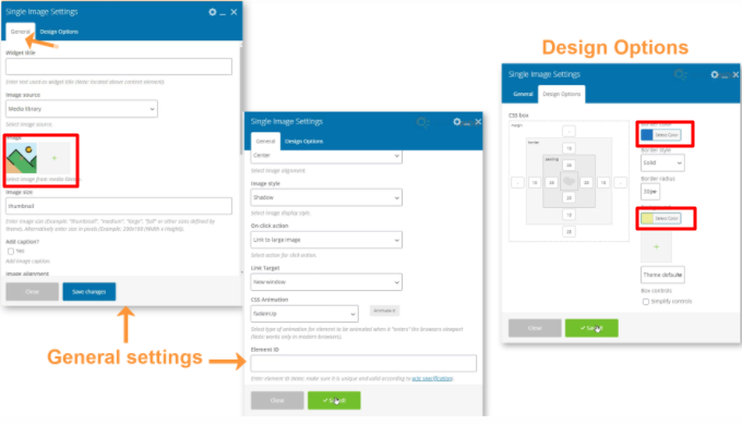 WP Bakery customization option