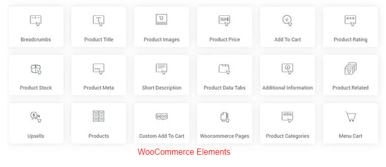 Elementor woocommerce elements