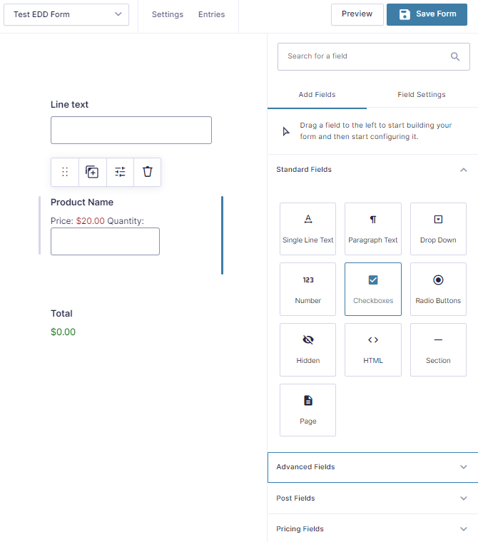 Gravity forms design ui