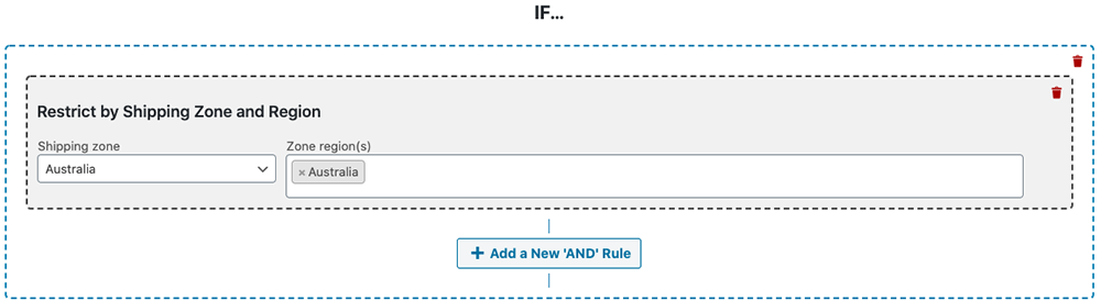 Restrict By Shipping Zone And Region