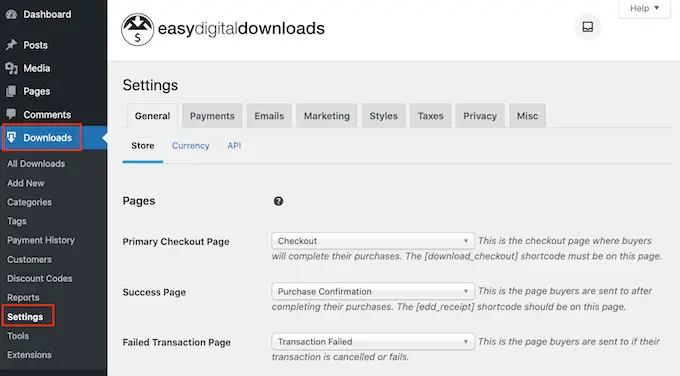 How to set up the Easy Digital Downloads WordPress plugin