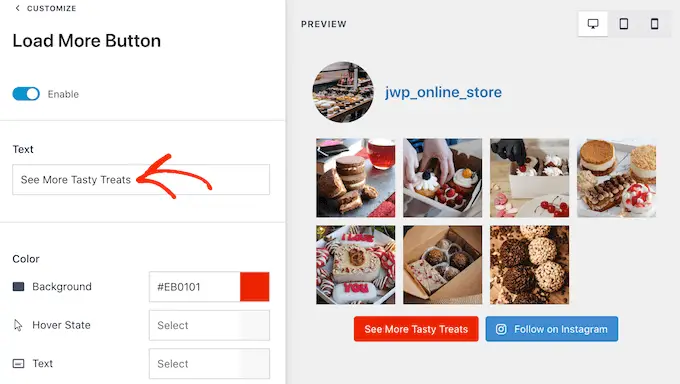Instagram düğmesine kendi mesajlarınızı ekleme Adding your own messaging to the Instagram button
