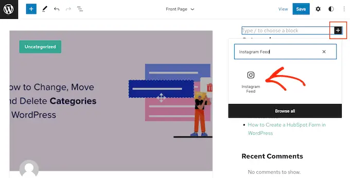 Blok özellikli bir WordPress temasına Instagram akışı ekleme Adding an Instagram feed to a block-enabled WordPress theme
