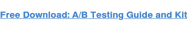 Téléchargement gratuit : Guide et kit de test A/B