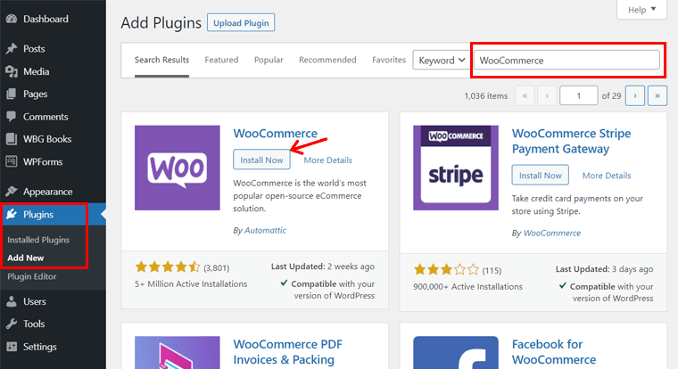 为书库安装 WooCommerce