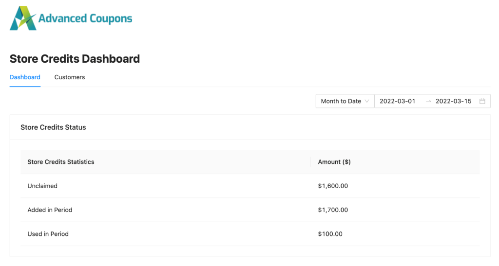 store-credit1-2 - 高级优惠券 Dashboard on how to use store credit