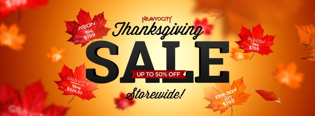 heavyocity-thanksgiving-deal - Cupons avançados Thanksgiving Sale Example