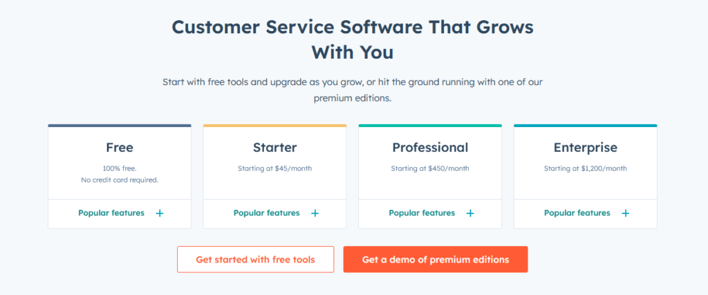 Cele mai bune 10 alternative Zoho pentru 2023 – (Încercați înainte de a cumpăra) 5 Hubspot CRM pricing