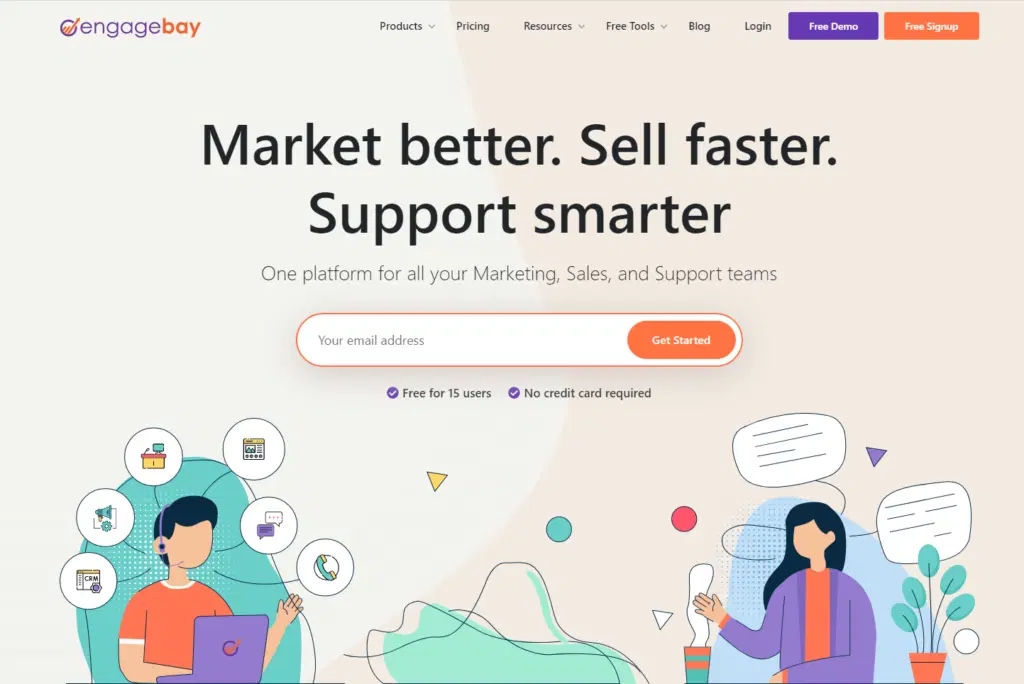 Cele mai bune 10 alternative Zoho pentru 2023 – (Încercați înainte de a cumpăra) 20 engagebay CRM
