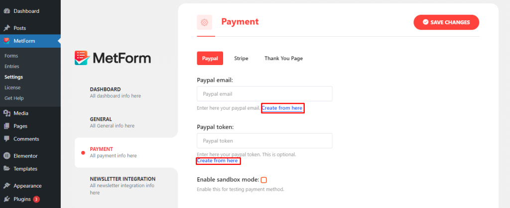 Buat token identitas menggunakan PayPal