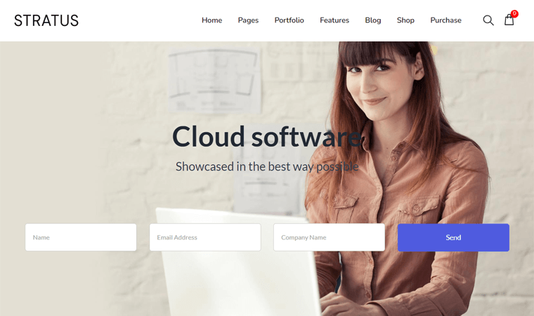 Tema WordPress Stratus untuk Lead Generation