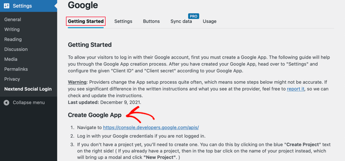 WordPress 3'te Tek Tıklamayla Google Girişini Etkinleştirme One-Click Google Login app