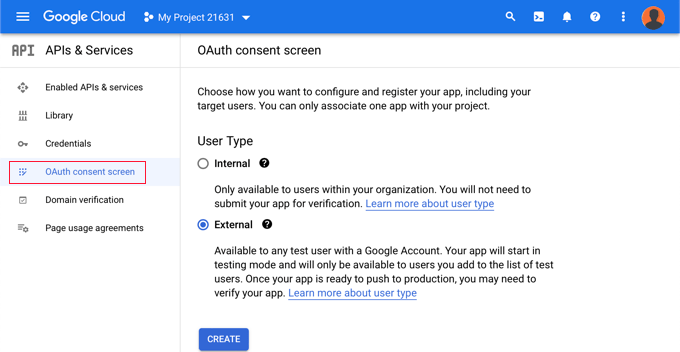 WordPress 6'da Tek Tıklamayla Google Girişini Etkinleştirme consent screen
