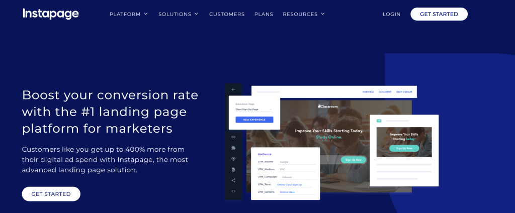 instapage — zaawansowane kupony Instapage as an alternative to ClickFunnels