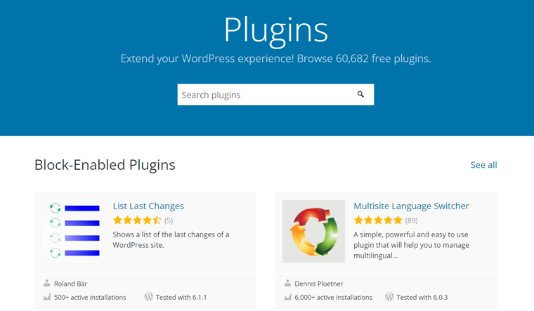 WordPress.org-Plugin-Repository