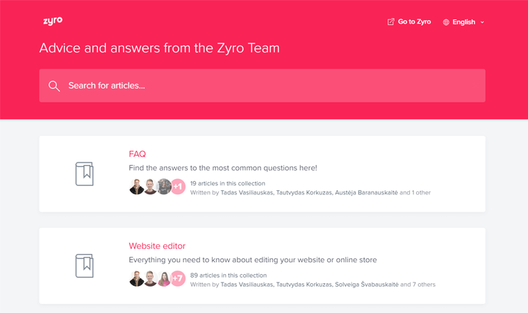 Zyro ヘルプセンター - WordPress vs Zyro