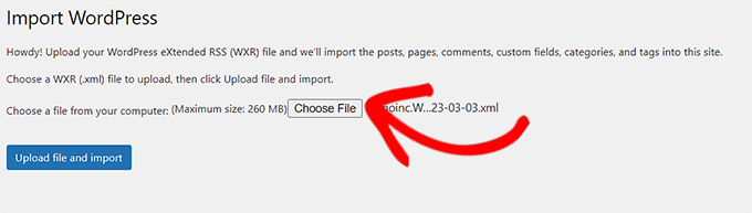 Les 3 meilleures façons de télécharger votre bibliothèque multimédia WordPress 9 choose file
