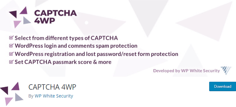 ปลั๊กอิน WordPress CAPTCHA 4WP